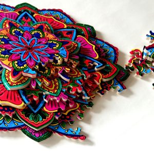 Flower Teaser /  3d Hand-crafted Wooden Jigsaw Puzzle For Adults