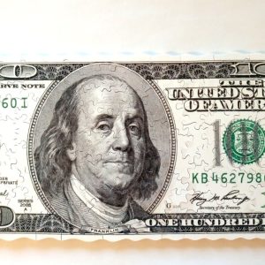 100 Dolars Custom Hand Cut Wooden Jigsaw Puzzle For Adults / Hndcrafted Jigsasw Puzzles / Premium Wooden puzzles / Mrgogo Puzzles