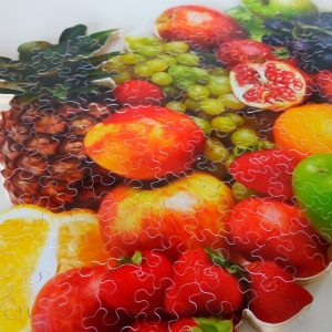 Fruits Custom Handcrafted wooden jigsaw puzzle For Adults / Colorfull Wooden Puzzle / Mrgogo Hand-Cut Wooden Puzzle