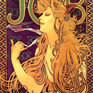 Art Nouveau JOB CIGARETTES by Alphonse Mucha Custom Jigsaw Puzzle