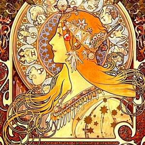 ALPHONSE MUCHA Zodiac Hand Cut Wooden Jigsaw Puzzles For Adults / Art Nouveau Wooden Puzzle / Mrgogo Puzzle