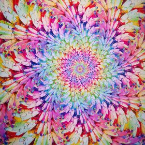 Magic Flower / Hand Cut Brain Teaser Wooden Jigsaw Puzzle For Adults