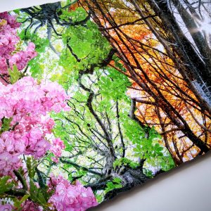 4 Seasons / Hand - Cut Jigsaw Puzzle / Wooden Jigsaw Puzzle For Adults / Mrgogo Handcrafted wooden Puzzle