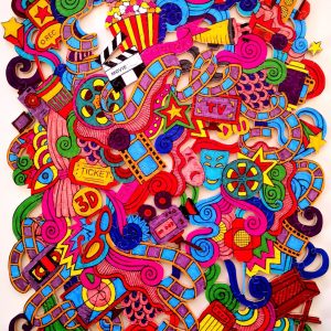 Custom Hand Cut wooden jigsaw puzzle for adults "Cinema Challenge", Puzzles for Adults, MrGoGo Wood Puzzle