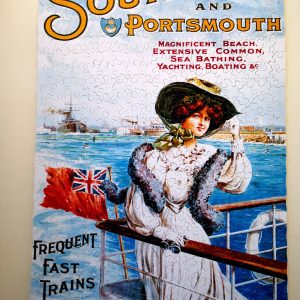 Southsea and Portsmouth / Custom Hand Cut Wooden Puzzle For Adults / Handcrafted Wooden Jigsaw Puzzles / Mrgogo Puzzles