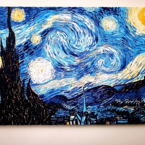 Starry Night Hand Cut Wooden Puzzle for Adults / Vincent Van Gogh Painting Jigsaw Puzzle /  Wooden Jigsaw Puzzles For Adults